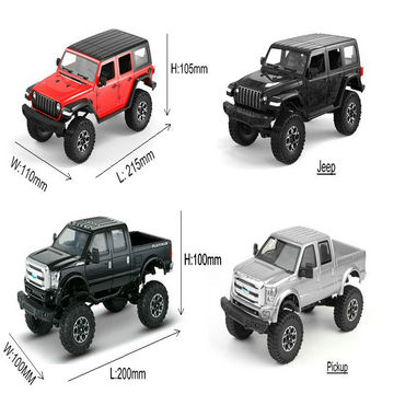 1080P HD Video FPV RC Car with Camera 4X4 Rock Crawler Jeep 1/24 Climbing Car Off Road Truck Steering Wheel Control